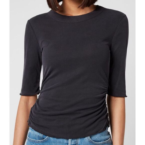 Intimately Free People OB1060305 Women's Sz S Black Talk To Me T-Shirt - Picture 6 of 7